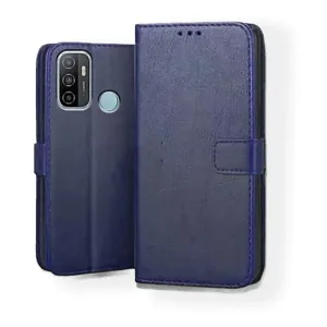 Oppo A53  leather Flip Cover