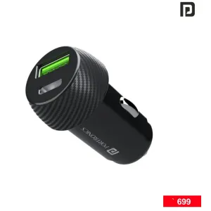 CAR POWER 7 (car charger with dual output (PD+QC)