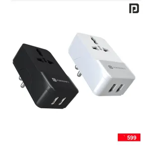 ADAPTO III (DUAL USB PORT with AC socket)