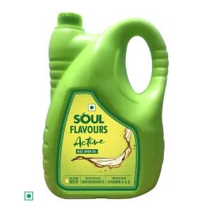 SOUL FLAVOURS ACTIVE RICE BRAN OIL - 5 Litre