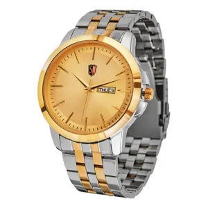 Sm Men'S (Day & Date) Two Tone Gold Watch