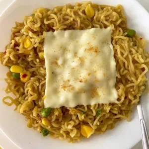  Corn and Peas Chilli Cheese Maggi 