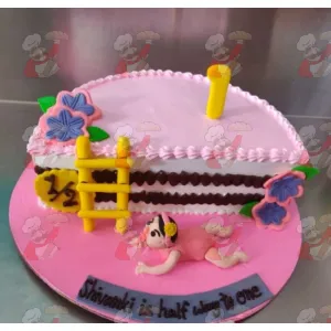 6 months Birthday Cake