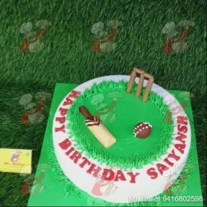 Cricket Theme cake