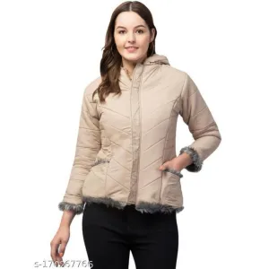 WOMEN'S FULL SLEEVE SOLID JACKET