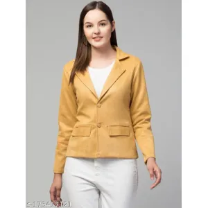 Classic Essential Linen Lapel Suede Jacket