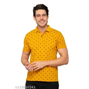Kvetoo Men Polo Tshirts Printed Shirt For Men