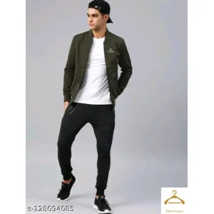 YAQR Olive Wind Cheater Jacket For Men