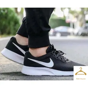 Nike Black Solid Sneakers For Men