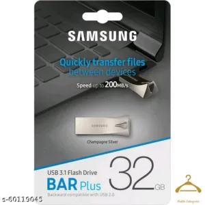 Samsung 32GB BAR Plus USB 3.1 Flash Drive( Champagne Silver )