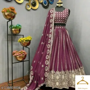 New purpal lehenga choli