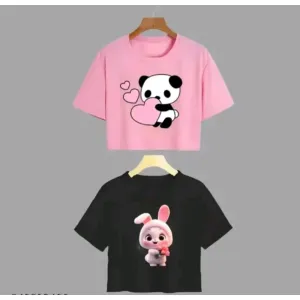#946 Fancy Crop Round Neck for Girls/Women's