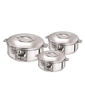 #1059 Steel Insulated Double Walled Casserole Set.