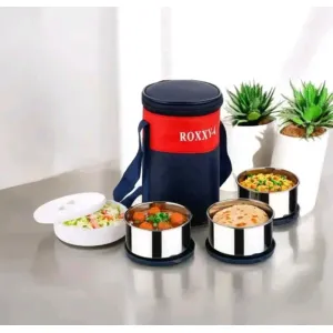 #1054 Tiffin with 3 Stinless-steel containers