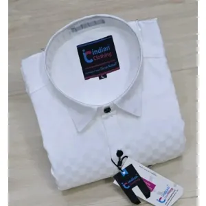 #1028 Mens Stain Solid Partywear Shirt