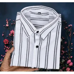 #1027 Platinum Lines Foral shirt