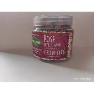 Green tea (rose petals) 