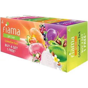 Fiama Gel Bar Celebration Pack With 5 unique Gel Bars & Skin Conditioners For Moisturized 