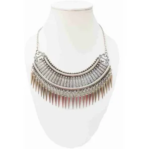 Afgani choker silver necklace for women and gilrs silver plated alloy choker 