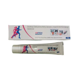 Diclofenac,methyl,linseedoil,gel ( Difen fast acting gel )