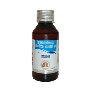 Levosalbutamol ambroxol hydrochloride & guaiphenesin syrup 100 ml(RONIKOF)