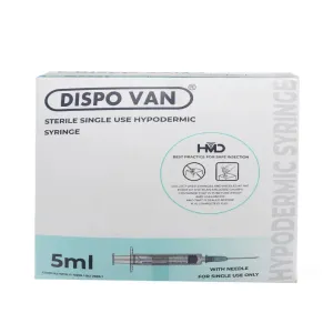 DISPO VAN 5ML SINGLE USE SYRINGE