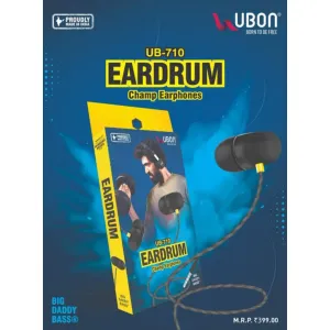 Universal Runner Earphone with mic Wired Hi-Resolution Audio Deep Ergonomic Sweatproof