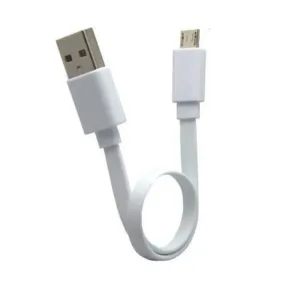 MICRO USB to USB V8 Powerbank Charging 0.2 m Micro USB Cable (White)