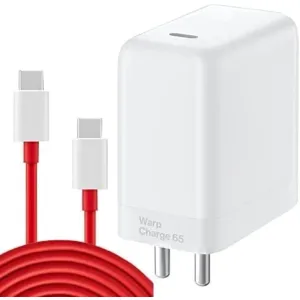 Warp Charge 65watt Power Adapter Charger with Type C to Type C Charging Cable