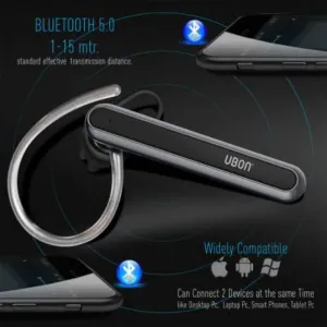 Ubon BT-70 wireless bluetooth Bluetooth Headset (Black, True Wireless)