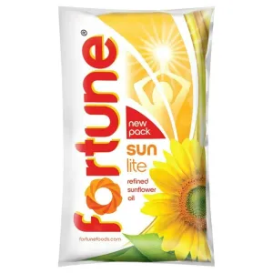 Fortune Sunlite Refined Sunflower Oil 1 Ltr Pouch