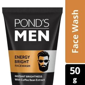 Ponds Facewash Men Energy Bright Facewash With Coffee Bean Extracts, (50gm)