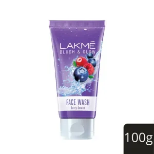 Lakme Facewash, Blush & Glow Berry Smash Face Wash-100g