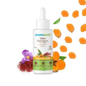 Mamaearth Serum,Ubtan Face Serum with Turmeric & Saffron for Skin Brightening 30 ml