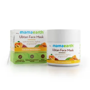 Mamaearth Face Mask Ubtan Face Mask with Saffron and Turmeric for Skin Brightening and Tan