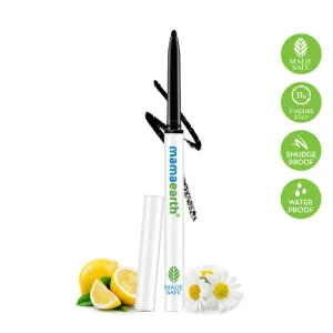 Mamaearth Kajal,Charcoal Black Long Stay Kajal with Vitamin C & Chamomile for 11-Hour Smud