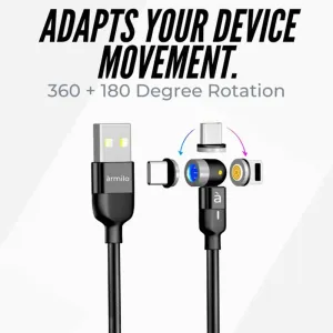 3 in 1 Magnetic USB Charging Cable | USB-c Android and Lightning with Extra Protecting