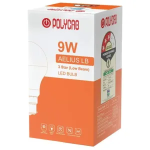 

Ceramic Round 9W AELIUS LB LED BULB POLYCAB

