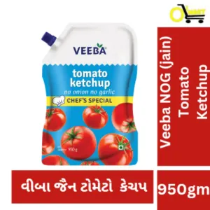 Veeba Jain(NOG) Tomato Ketchup (વીબા જૈન કેચઅપ ) 950gm 120/-