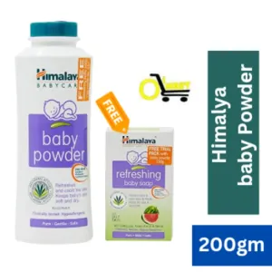 Himalaya Baby Powder (Free Himalaya Baby Soap 1pc) 200gm 150/-