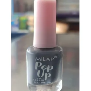 Milap Popup nail polish matt dark grey no 54 mrp 40/-