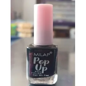Milap popup nail polish shiny black purple no 29 mrp 40/-