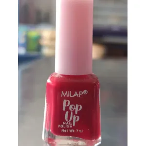 Milap Popup nail polish Dark red no 75 mrp 40/-