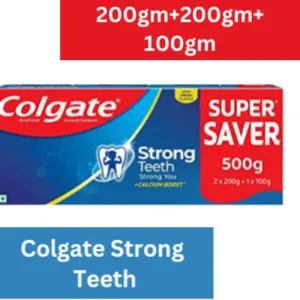 Colgate Strong Teeth Toothpaste 500gm(200gm x 2+ 100gm x 1) 253/-