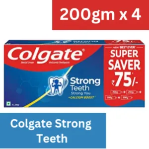 Colgate Strong Teeth Toothpaste 800gm (200gm x 4) 365/-