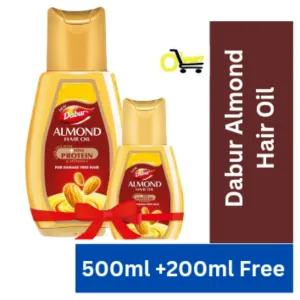 Dabur Almond Hair oil 500ml+200ml bottle free 305/-