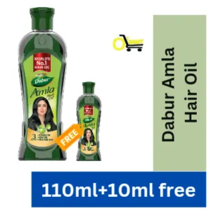 Dabur Amla Hair oil 110ml(free 10ml bottle) 52/-