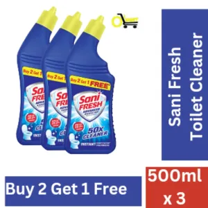 Sani Fresh Advance Toilet Cleaner 500ml Buy 2pc get 1 (500ml) free 216/-