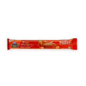 BALAJI ORANGE CREAM WAFER 5/-