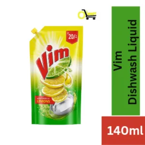 Vim Dishwash Liquid 140ml pouch 20/-